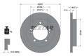 Disc frana 92076400 TEXTAR