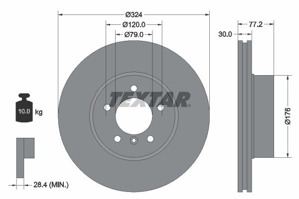 Disc frana 92122605 TEXTAR