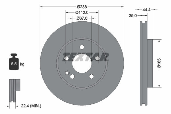 Disc frana 92132005 TEXTAR