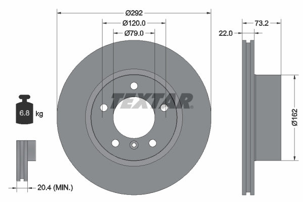 Disc frana 92132805 TEXTAR