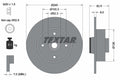 Disc frana 92154403 TEXTAR