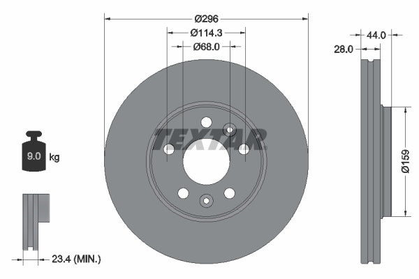 Disc frana 92268803 TEXTAR