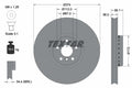 Disc frana 92290225 TEXTAR