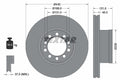 Disc frana 93291200 TEXTAR