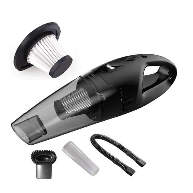 Aspirator de mână fără fir, cu acumulator, pentru casă și mașină, aspirare umedă și uscată, 120W Nigrin - 12193437
