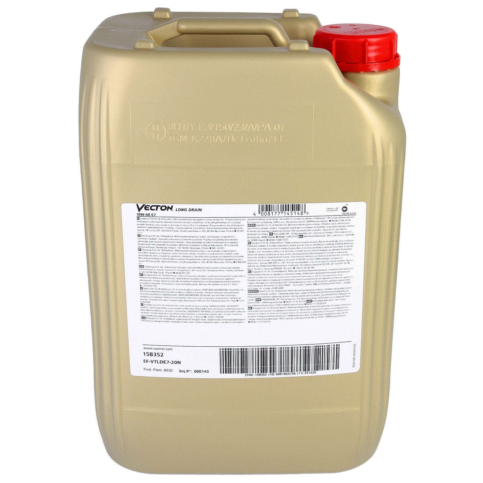 Ulei motor Castrol Vecton Long Drain 10W40 20L - 11516926