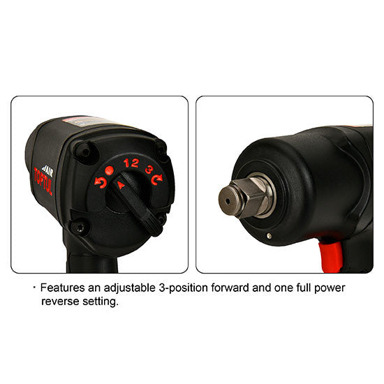 Pistol pneumatic de impact 3/4 2102 NM Toptul - KSAC2413