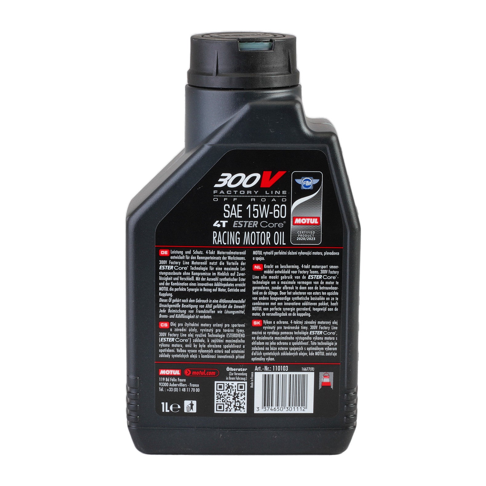 Ulei motor Motul 300V FL OFF ROAD 4T 15W60 1L - 104137