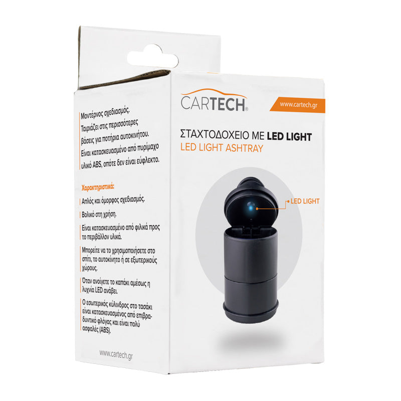 Scrumiera auto cu LED Cartech - 52119