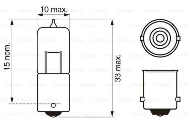 Bec Bosch Pure Light BA9s 12V 10W - 1987302233