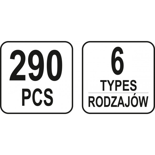 Set 290 clipsuri tapițerie BMW Yato - YT06661