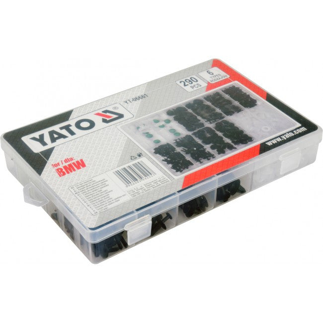 Set 290 clipsuri tapițerie BMW Yato - YT06661