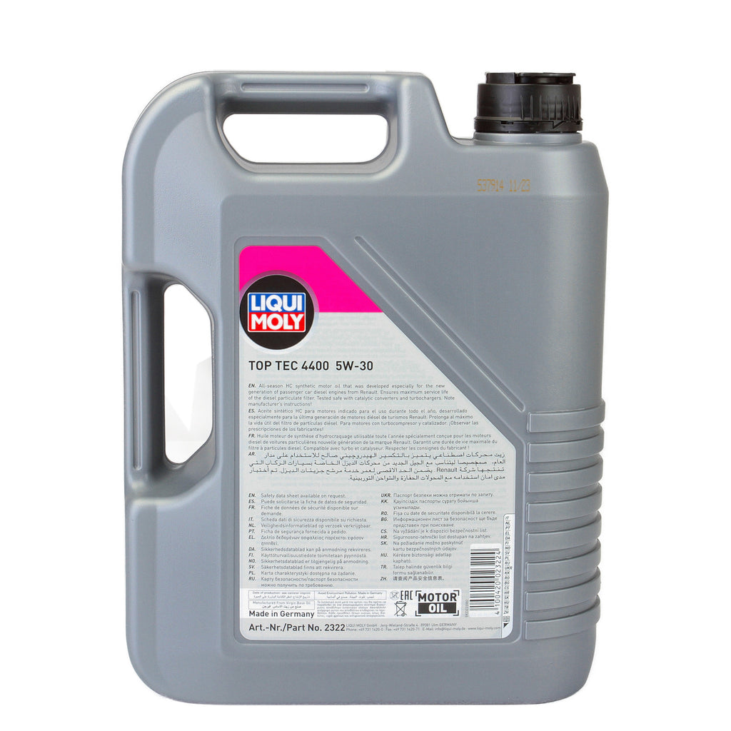 Ulei motor Liqui Moly Top Tec 4400 5W30 (3751) (2322) 5L