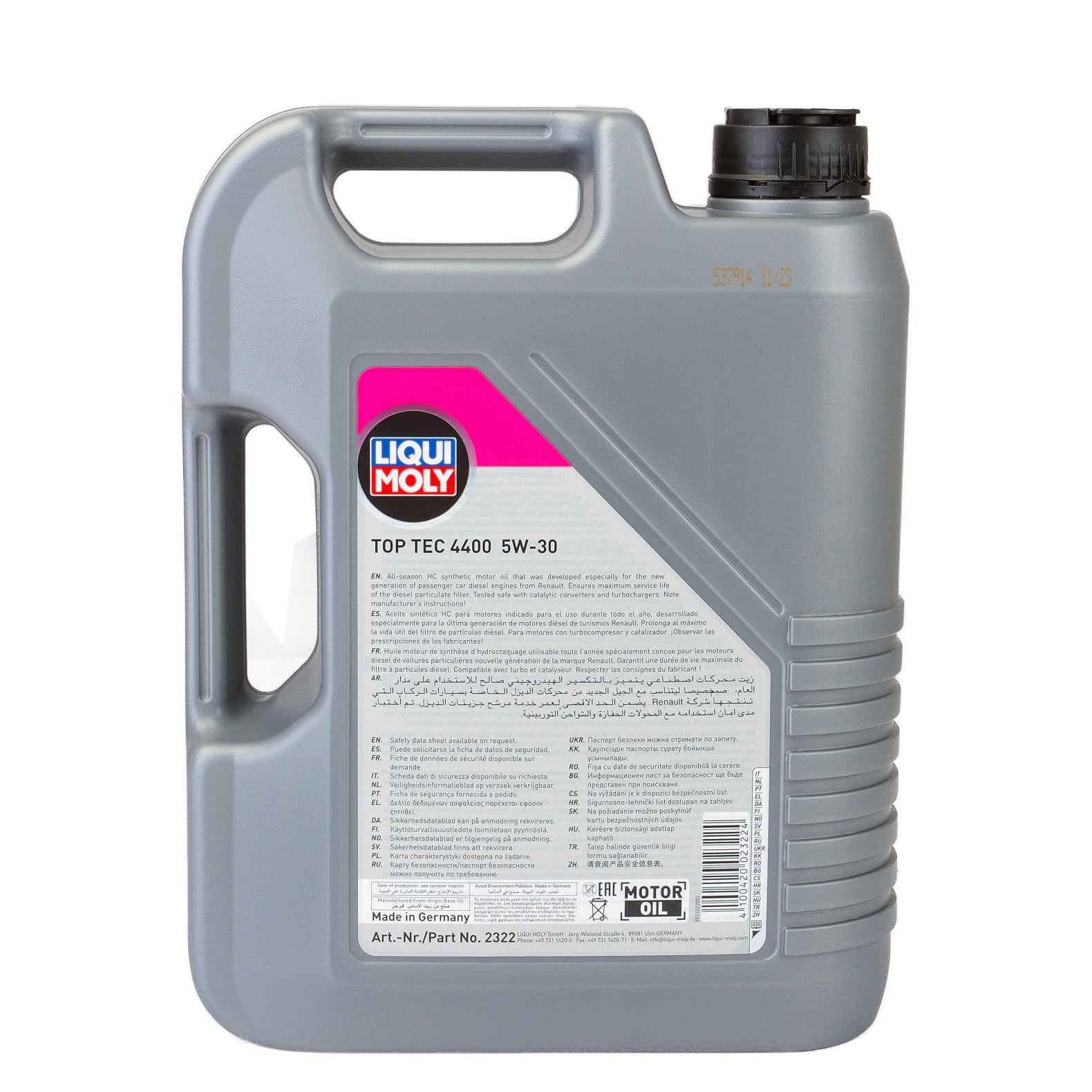Ulei motor Liqui Moly Top Tec 4400 5W30 (3751) (2322) 5L - 11539879