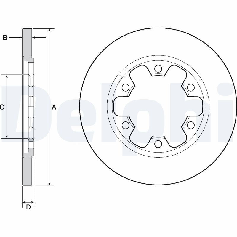 Disc frana BG4680C DELPHI