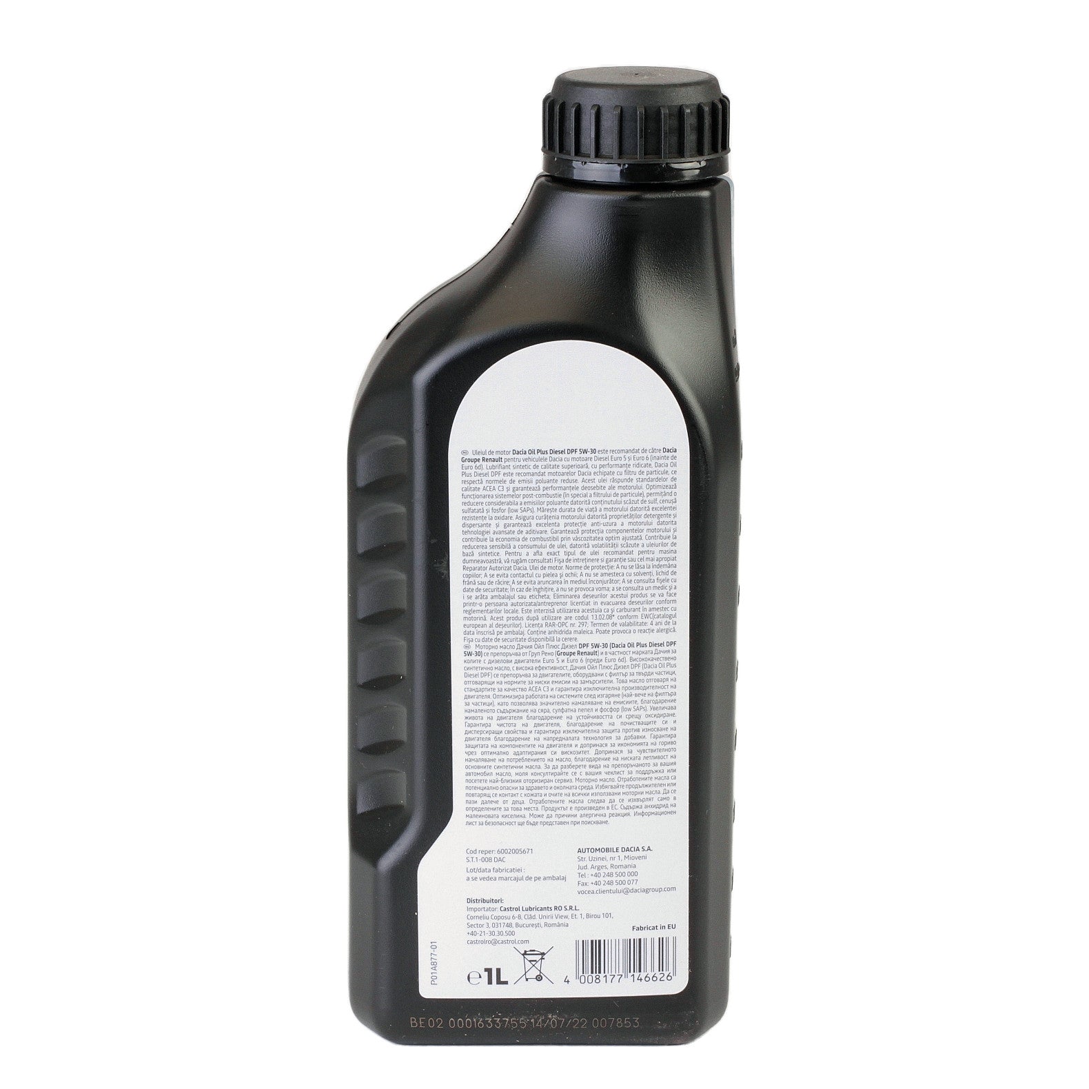 Ulei motor Dacia Oil Plus Dpf Diesel 5W30 1L - 11534782