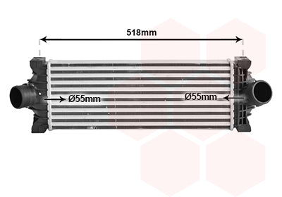 Intercooler VAN WEZEL 18014738