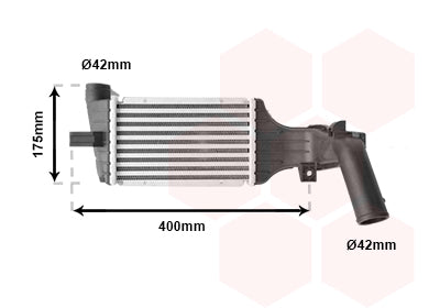 Intercooler, compresor 37004325 VAN WEZEL