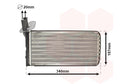 Schimbator caldura, incalzire habitaclu 58006097 VAN WEZEL