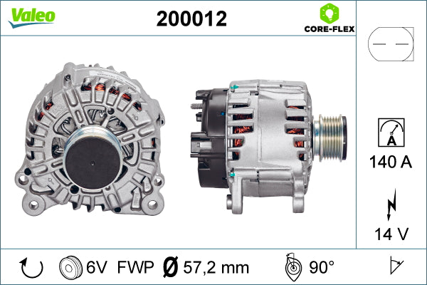 Generator / Alternator 200012 VALEO