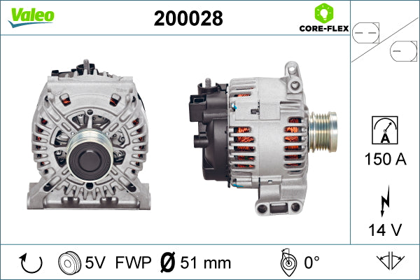 Generator / Alternator 200028 VALEO