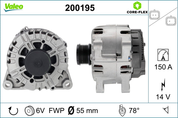 Generator / Alternator 200195 VALEO