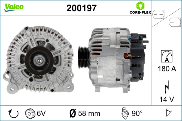 Generator / Alternator 200197 VALEO