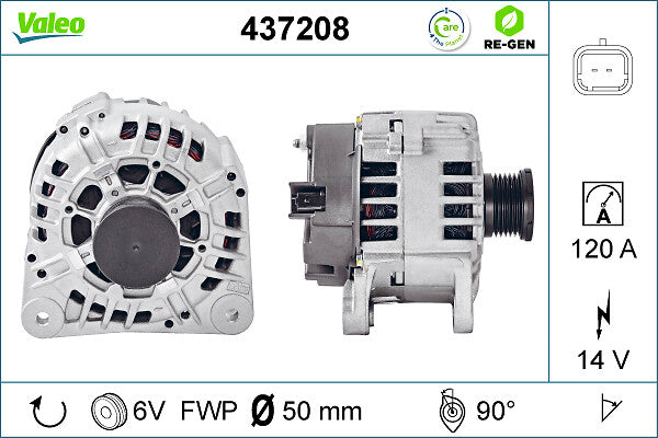 Generator / Alternator 437208 VALEO