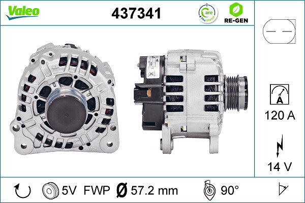 Generator / Alternator 437341 VALEO