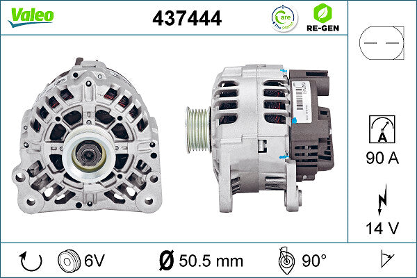 Generator / Alternator 437444 VALEO
