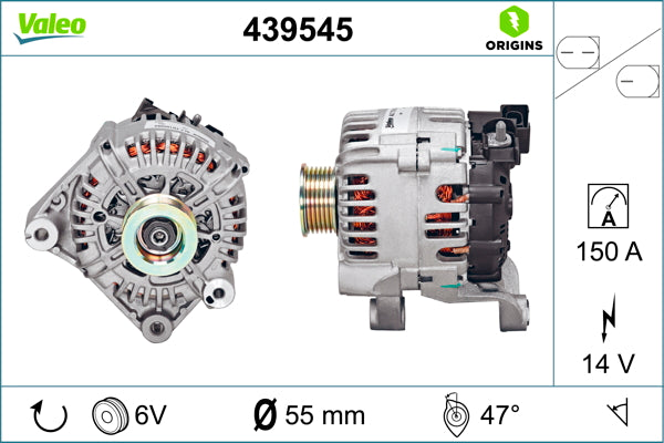 Generator / Alternator 439545 VALEO