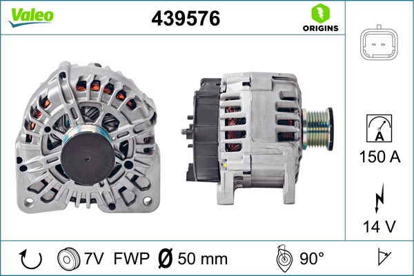 Generator / Alternator 439576 VALEO