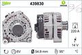 Generator / Alternator 439830 VALEO