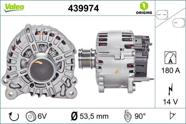 Generator / Alternator 439974 VALEO