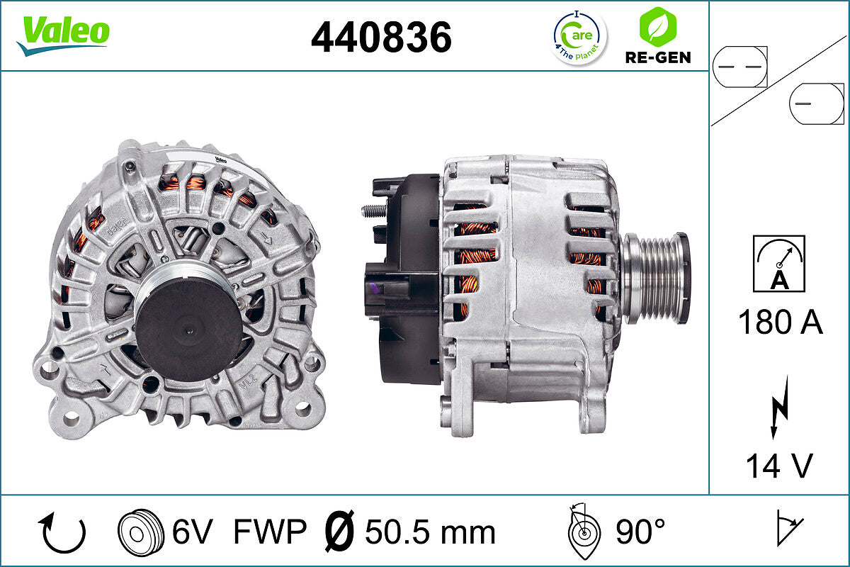 Generator / Alternator 440836 VALEO