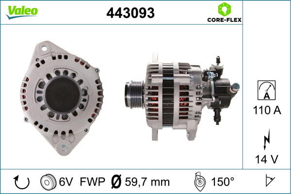 Alternator VALEO 443093