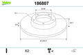 Disc frana 186807 VALEO