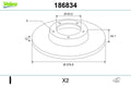 Disc frana 186834 VALEO