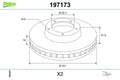 Disc frana 197173 VALEO
