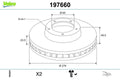Disc frana 197660 VALEO