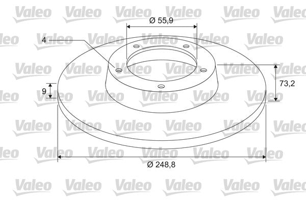 Disc frana 675412 VALEO