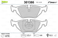 set placute frana,frana disc 301386 VALEO