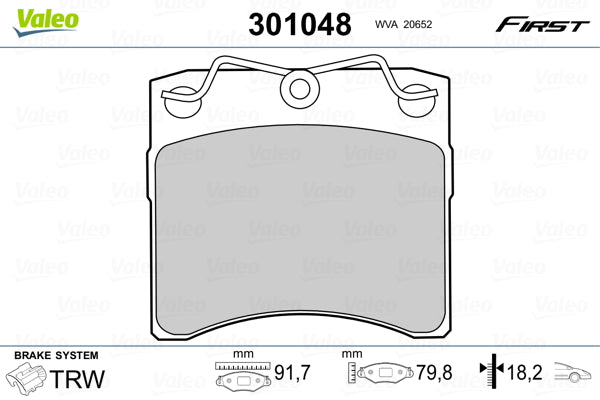 set placute frana,frana disc 301048 VALEO