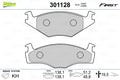 set placute frana,frana disc 301128 VALEO