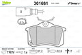 set placute frana,frana disc 301681 VALEO