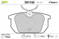 set placute frana,frana disc 301142 VALEO