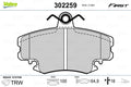 set placute frana,frana disc 302259 VALEO