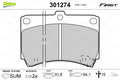 set placute frana,frana disc 301274 VALEO