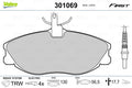set placute frana,frana disc 301069 VALEO