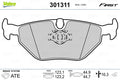 set placute frana,frana disc 301311 VALEO